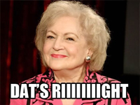 Betty White saves television…