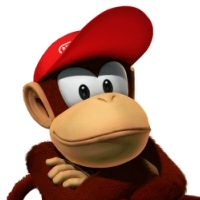 Diddy Kong itching for a fight in Super Smash Bros.