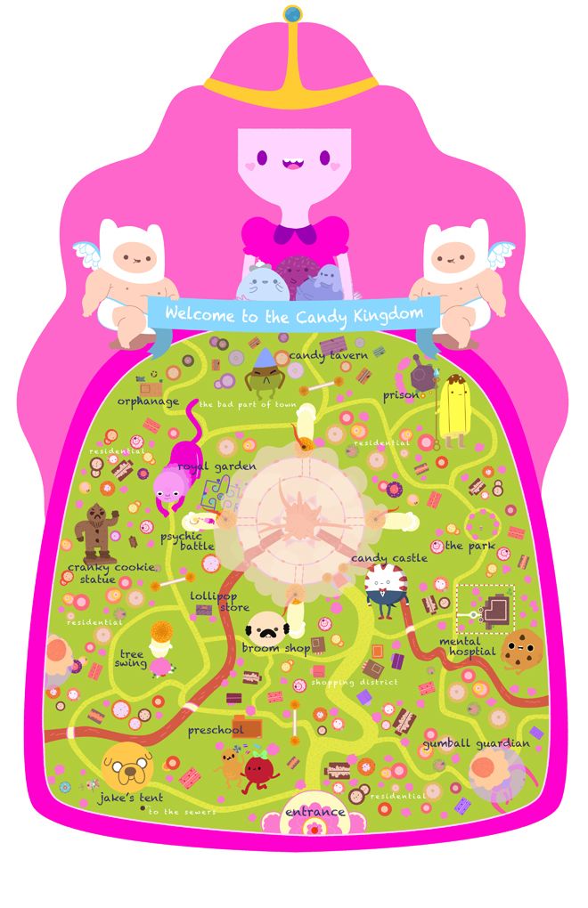 Candy Kingdom Map - Laura Langston