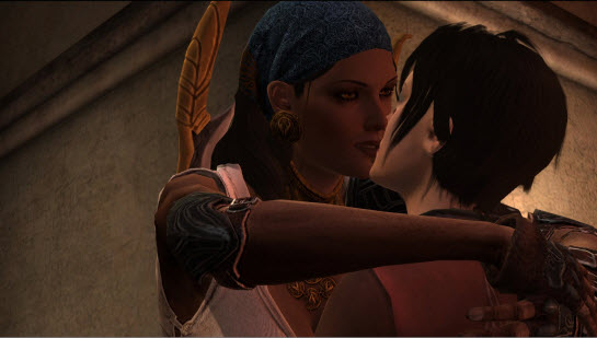 Isabella And Hawke Embrace