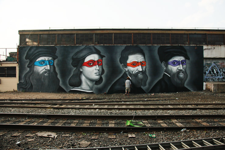 Street Artist Mash-up: Renaissance Masters And Shell-Shockers!