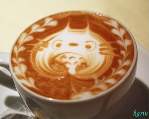 Totoro Coffee Art