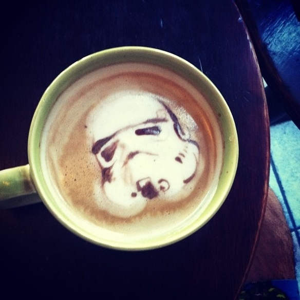 Stormtrooper Coffee Art