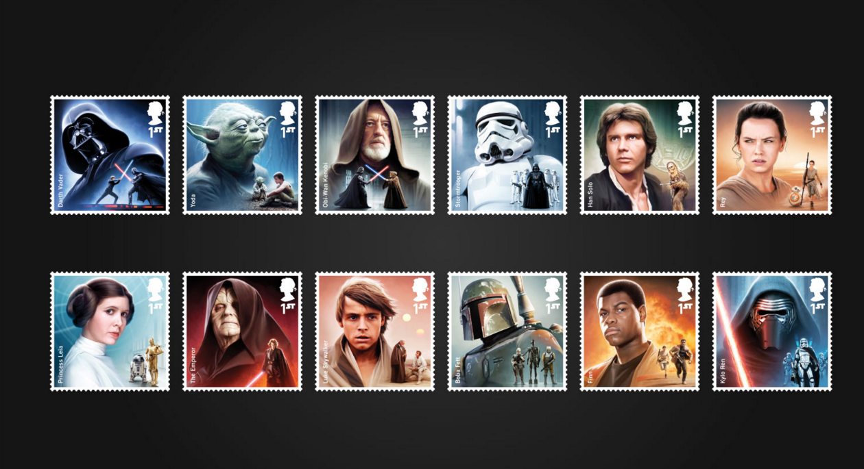 Royal Mail Issue Limited Edition Star Wars Stamps