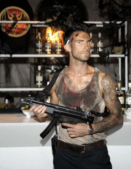 Adam Levine as John McClane from Die Hard