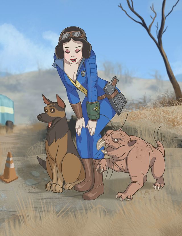 these-disney-princesses-get-post-apocalyptic-in-this-stunning-fallout-inspired-fan-art-699273