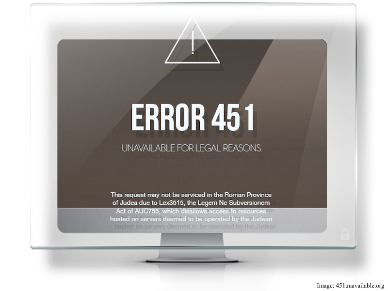 New Error Code Draws Attention To Censorship