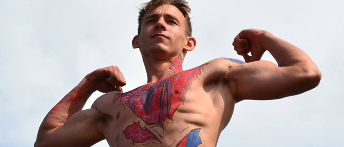 Amazing Spider-Man Body Art By Irish Artist