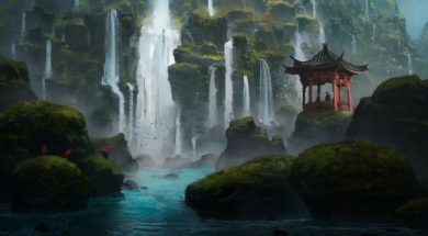 island_of_a_thousand_waterfalls_by_threedeee.d9ox6px