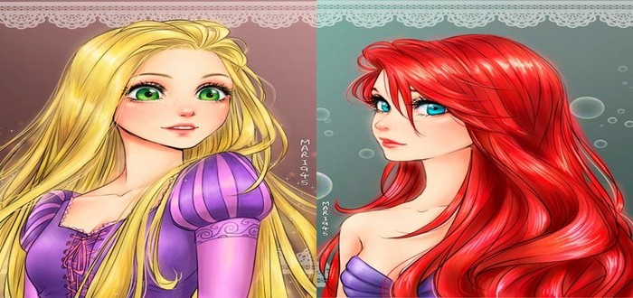 When Disney Princesses Meet Anime – Gallery