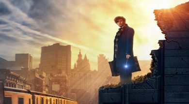 Newt Scamander looks at NYC horizon