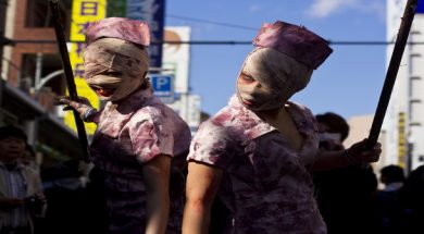 Silent Hill cosplayers at the 2014 Nipponbashi Street Festa in Osaka