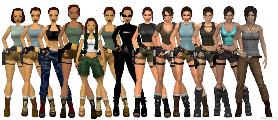 Lara Croft through the years