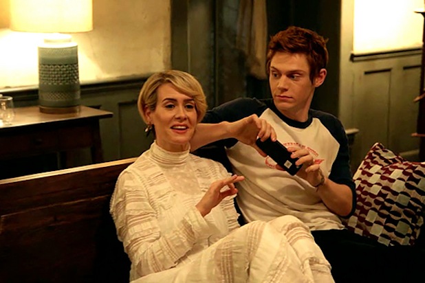 Sarah Paulson and Evan Peters