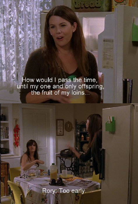 Lorelai is gross