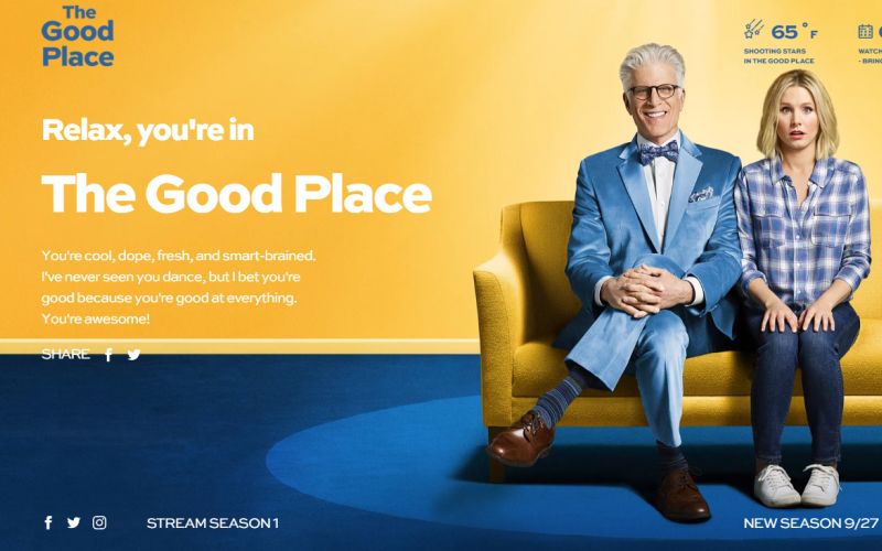 The Good Place Gets Forking Great Chrome Theme