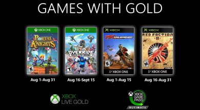 Games With Gold August 2020 Header