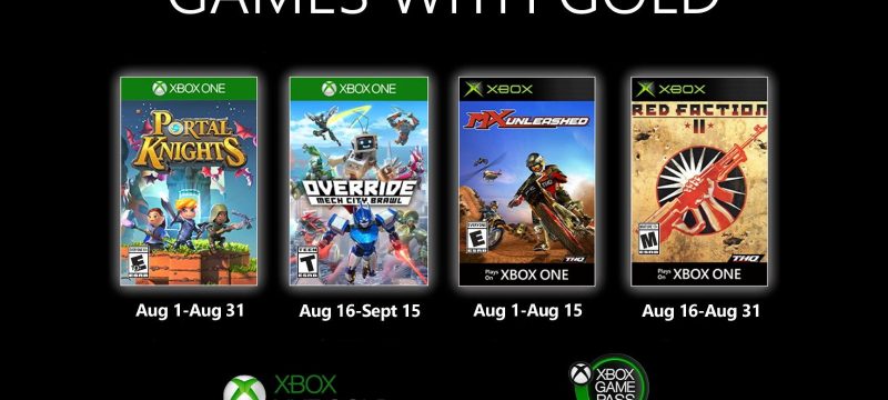 Games With Gold August 2020 Header