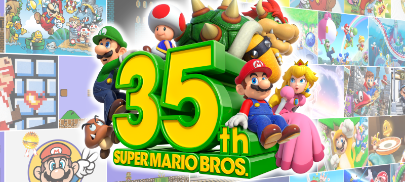 Super Mario Bros 35th Anniversary Header