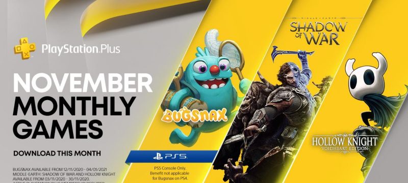 PS Plus November 2020 Header