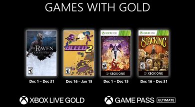 Games With Gold December 2020 Header